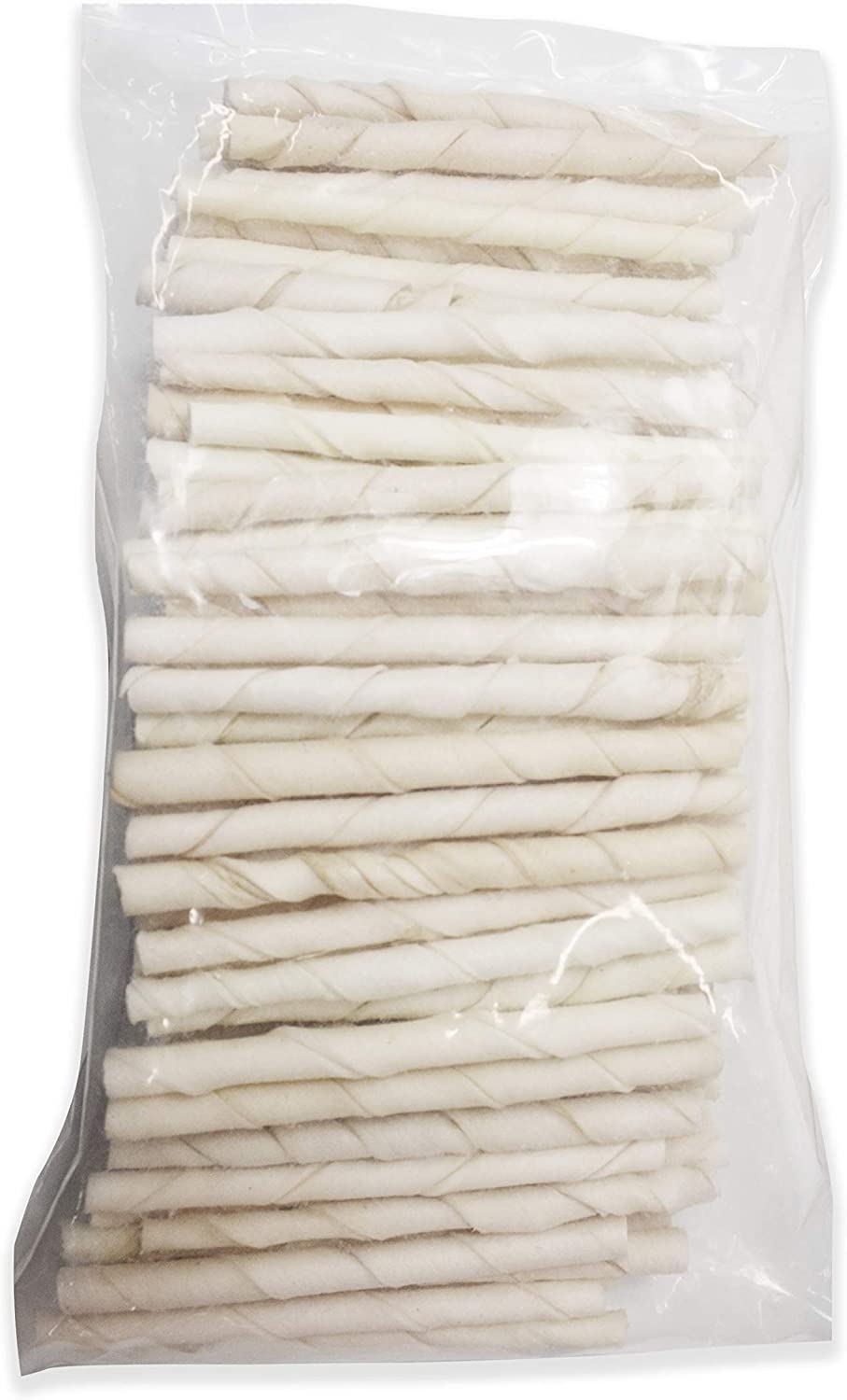 Dog Natural Rawhide Treat Twist Sticks - 5 inches - 100 pack - Cadet Cadet 