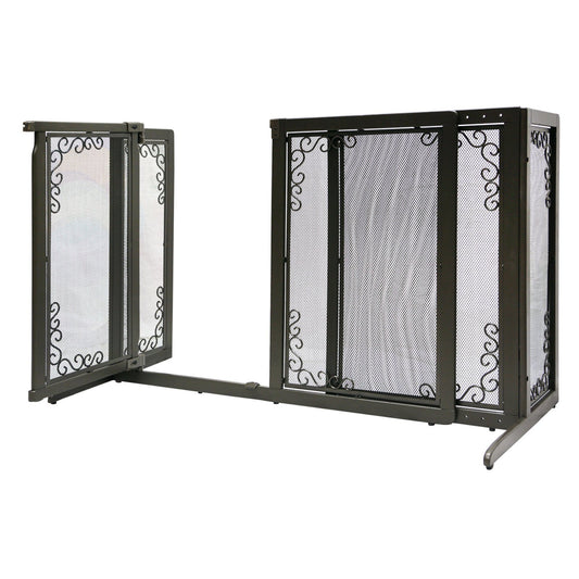 Deluxe Freestanding Mesh Pet Gate Richell 