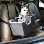 Elevated Dog Car Seat - Hangin' Bucket Booster Pet Seat - K&H Pet Products K&H Pet Products Gray 