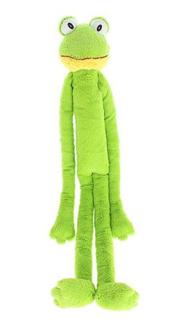 Green Frog Squeaky Dog Toy - Multipet Swingin Slevins Frog 27" Dog Toys Multipet 27" 