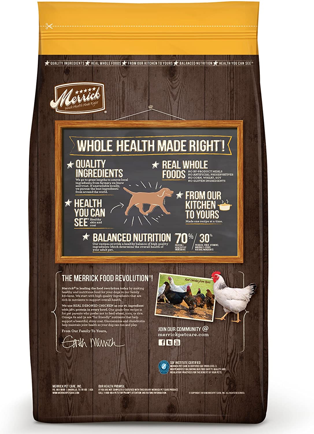Real Chicken Dry Dog Food - Merrick Grain Free Real Chicken and Sweet Potato Recipe Dog Food Merrick 