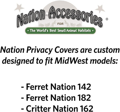 Ferret Nation Cage Cover for Ferret Nation & Critter Nation Small Animal Cages - 6″ x 24″ x 58.5″ Midwest 