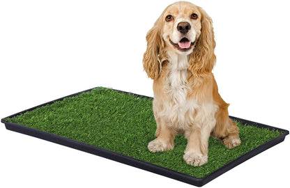 Artificial Grass Pee Pad - Prevue Pet Products Tinkle Turf Pet Waste Disposal Prevue Hendryx Medium - 29-1/2-Inch by 19-1/2-Inch 
