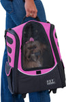Roller Backpack Pet Carrier for pets up to 15 lbs - Pet Gear I-GO2 Escort Pet Carrier Pet Carriers Pet Gear 