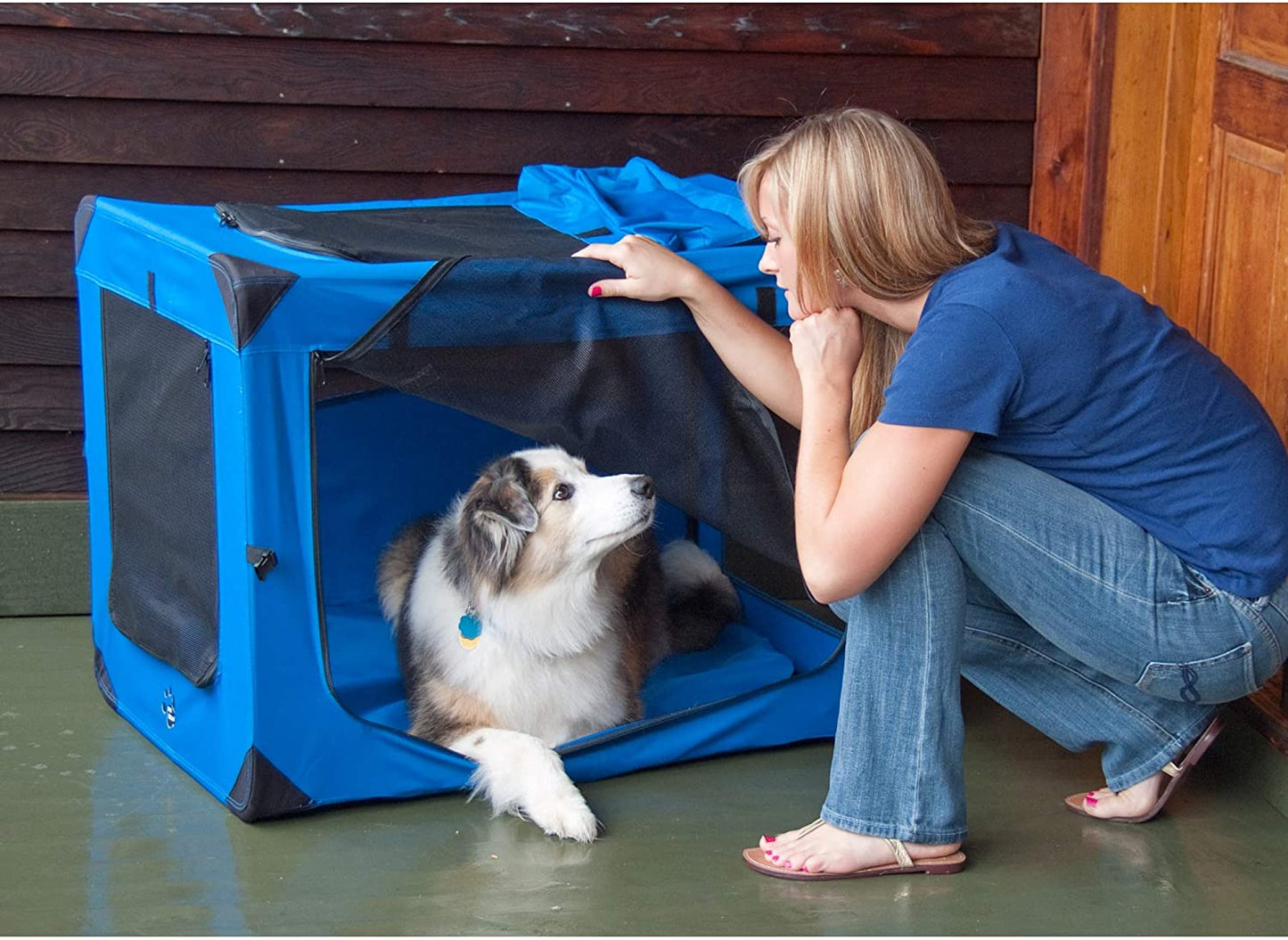 Portable Soft Pet Crate for Cats and Dogs - Generation II Deluxe Portable Soft Crate Dog Crates Pet Gear 