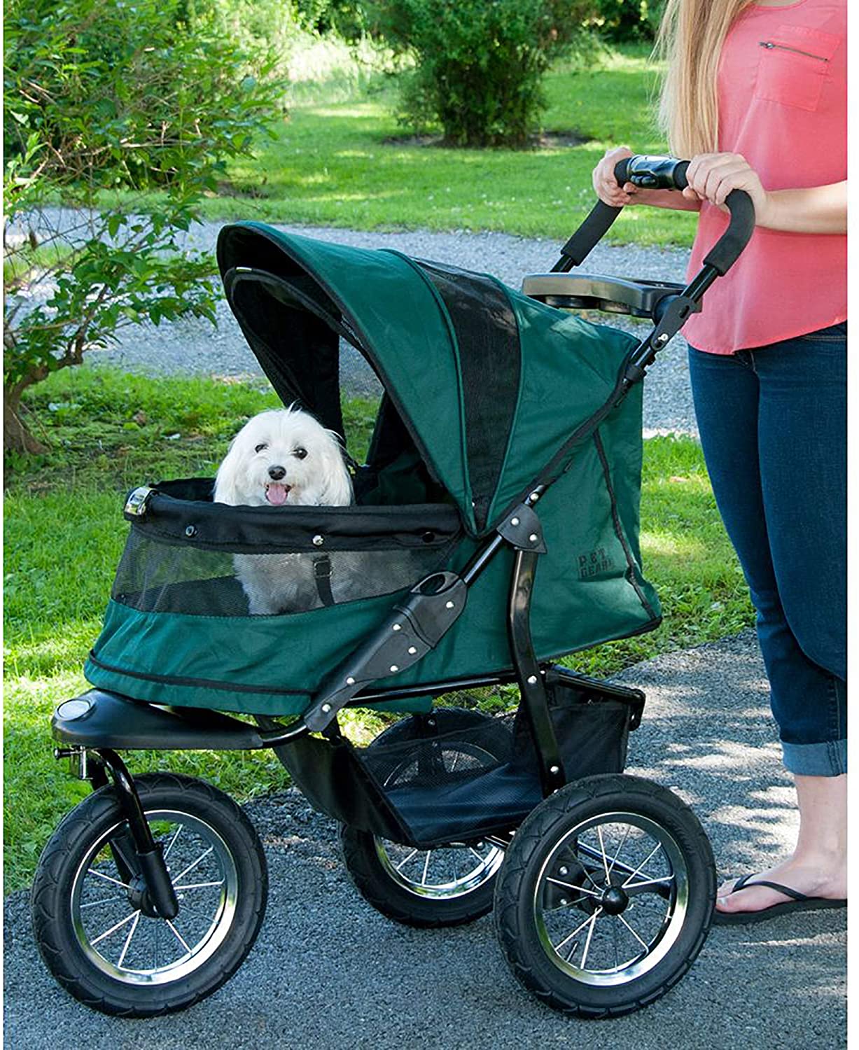 Jogger Pet Stroller - Pet Gear Jogger No-Zip Pet Stroller Pet Strollers Pet Gear 
