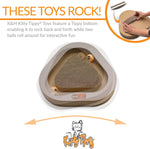Cardboard Rocker Cat Toy - Kitty Tippy Triangle Cardboard Toy - K&H Pet Products K&H Pet Products 