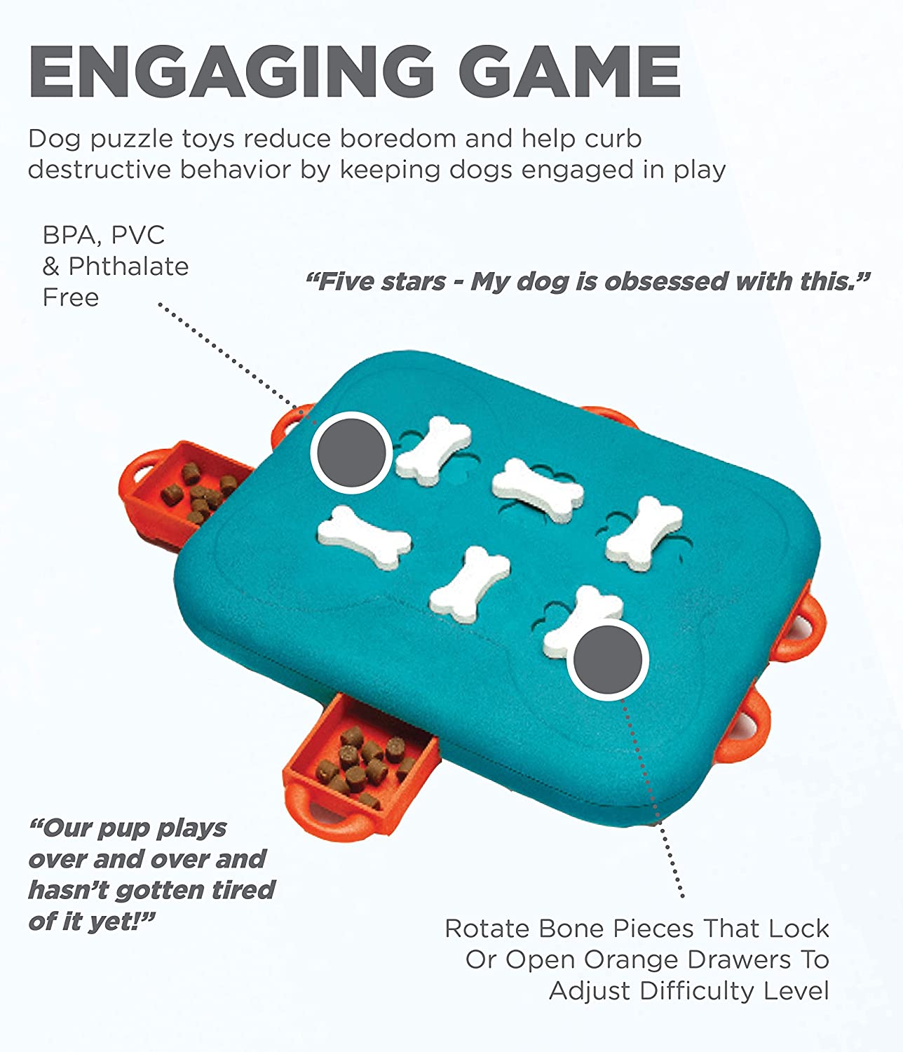 Nina Ottosson Dog Casino Puzzle Game (Level 3 - Advanced) Outward Hound 