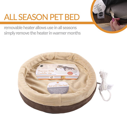 Heated Cat Bed - K&H Pet Products Thermo-Kitty Cuddle Up Bed K&H Pet Products 