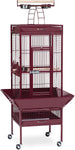 Small Wrought Iron Bird Cage - 18" L x 18" W x 31.5" H - Prevue Hendryx Bird Cages Prevue Hendryx Garnet Red 