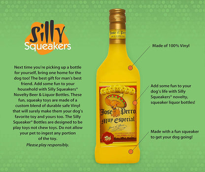 Liquor Bottle Dog Toy - Silly Squeakers® Liquor Bottle - Bad Spaniels Tuffy 