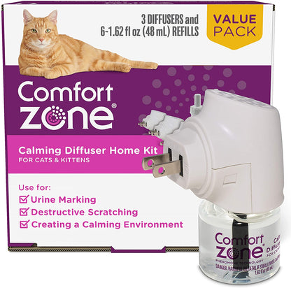 Cat Calming Diffuser Kit - 3 Diffusers, 6 Refills - Comfort Zone Comfort Zone 