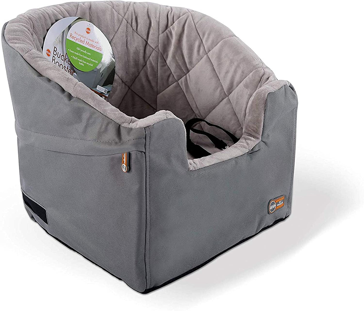 Dog Safety Seat for Cars, Trucks and SUVs - Booster Pet Car Seat - K&H Manufacturing K&H Pet Products Large Gray 