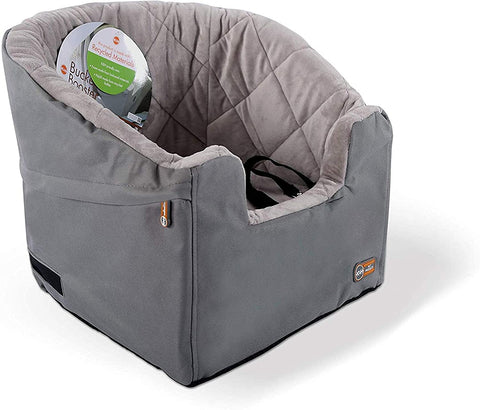 Dog Safety Seat for Cars, Trucks and SUVs - Booster Pet Car Seat - K&H Manufacturing K&H Pet Products Large Gray 