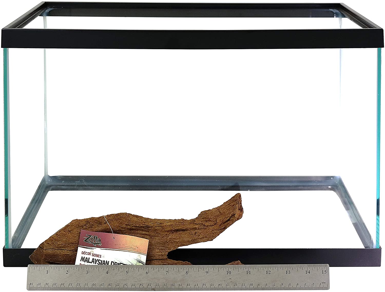 Wood Aquarium Terrarium Décor - Malaysian Driftwood - Zilla - 14″ x 5″ x 4.875″ Zilla 