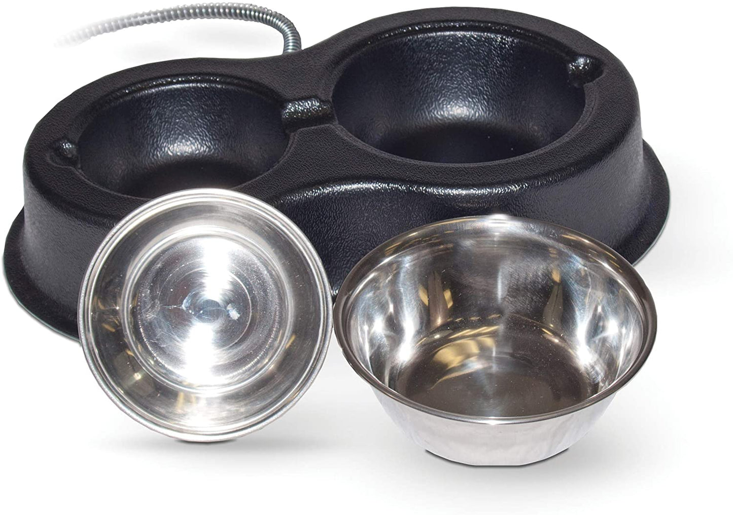 Heated Outdoor Cat Bowls - Thermo-Kitty Café - Keeps Food and Water from Freezing K&H Pet Products 