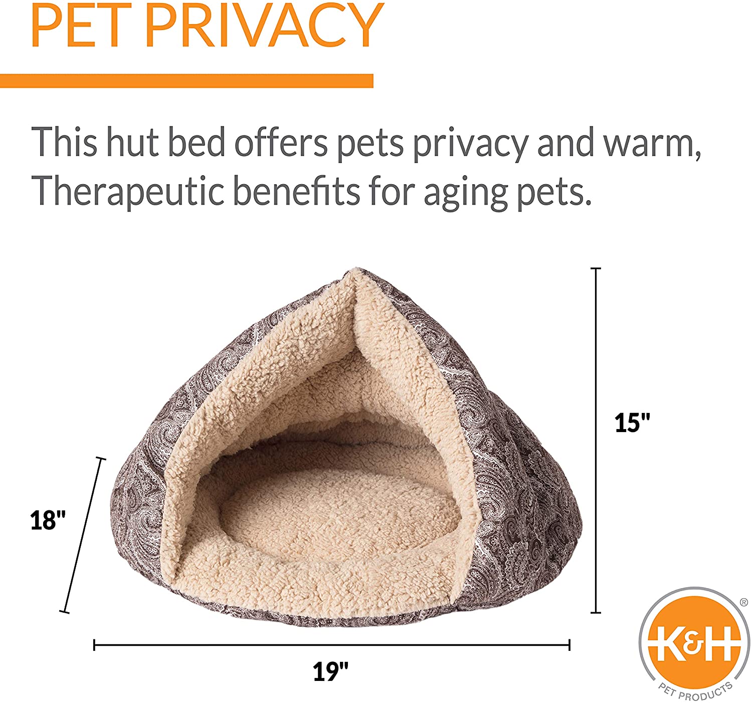 Self Warming Cat Bed - K&H Pet Products Self-Warming Kitty Hut K&H Pet Products 