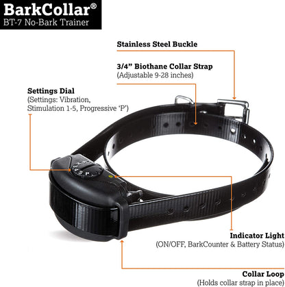 No Bark Dog Training Collar - Vibration - DogWatch BT-7 No-Bark Training Collar Bark Control DogWatch 