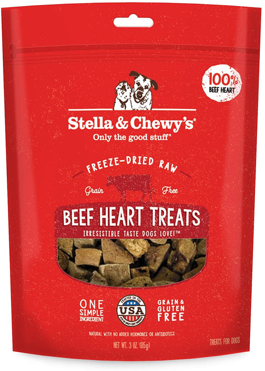 Beef Heart Dog Treats - Stella and Chewy's Freeze-Dried Treat Beef Heart (3 oz.) Dog Food Stella & Chewy's 