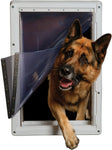 All Weather Pet Door - Ideal Pet Products Ruff-Weather Telescoping Pet Door Ideal Pet Products Super Large -15" x 23.5" Flap Size Grey 