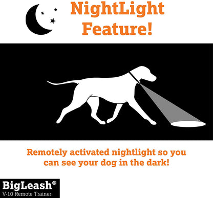 Dog Vibration Collar Remote Trainer - BigLeash V-10 Vibration Remote Trainer Dog Training Collars DogWatch 