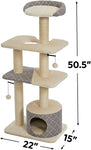 Tower Cat Tree - 5-Tier Cat Tree w/Sisal Wrapped Support Scratching Posts - MidWest Homes for Pets Midwest 
