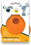 Dog Atomic Treat Ball - OurPets Interactive Dog Toy - 3-Inch Our Pets 
