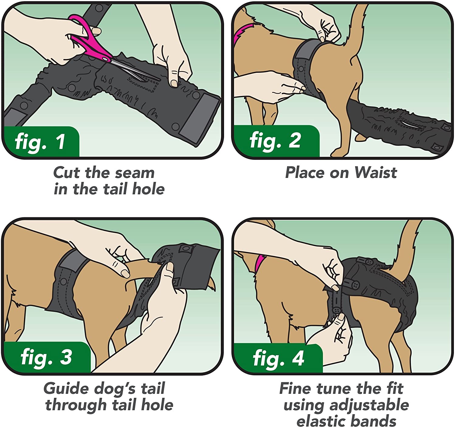 Washable Female Dog Diaper - Vet’s Best Perfect-Fit - 1 pack Vet's Best 