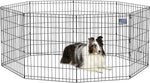Foldable Metal Exercise Pet Playpen - 8 Panels - Midwest Homes for Pets Midwest Medium - 30" Height Black 