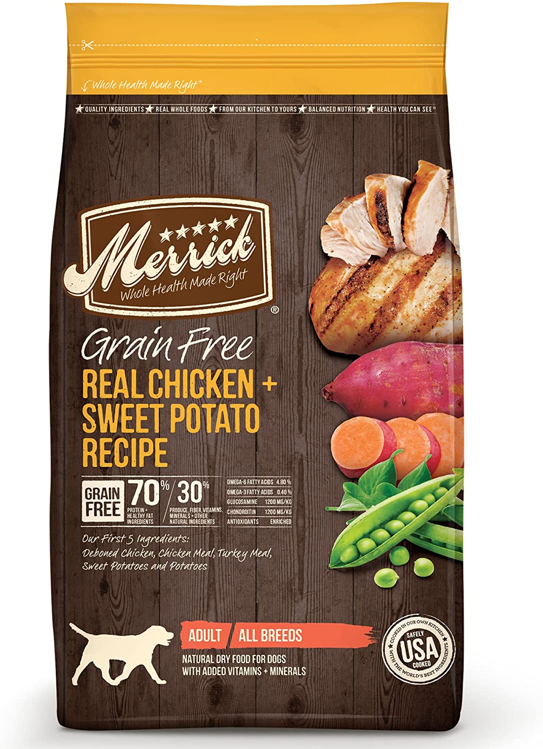 Real Chicken Dry Dog Food - Merrick Grain Free Real Chicken and Sweet Potato Recipe Dog Food Merrick 