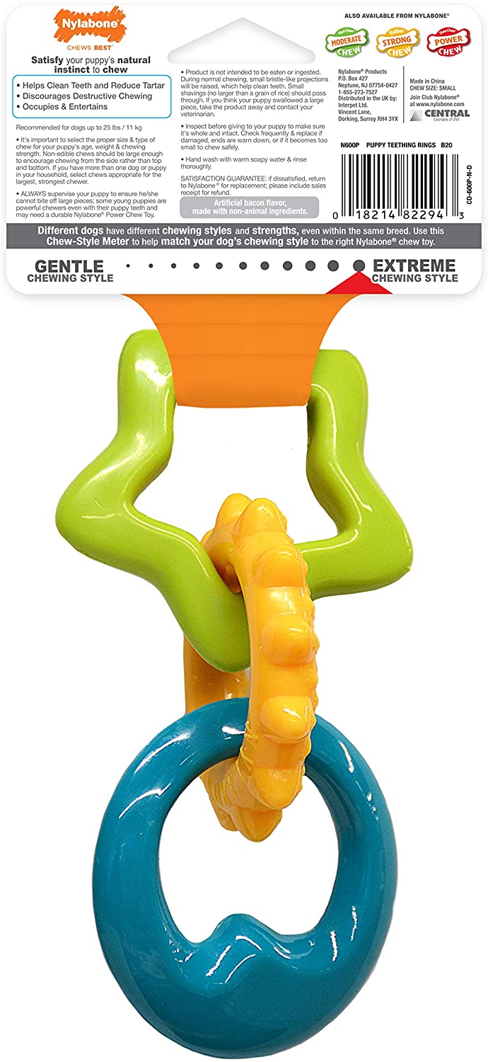 Puppy Teething Rings Chew Toy - Nylabone Nylabone 