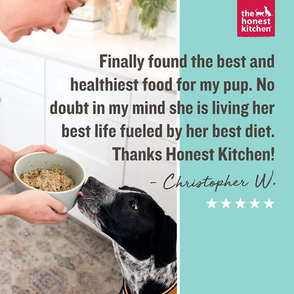 The Honest Kitchen Human Grade Dehydrated Grain Free Dog Food (1.75 oz. Cup) - Pack of 12 Dog Food The Honest Kitchen 