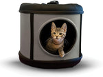 Capsule Cat Carrier - Mod Capsule Cat Bed and Portable Travel Carrier - K&H Pet Products K&H Pet Products Gray / Black 