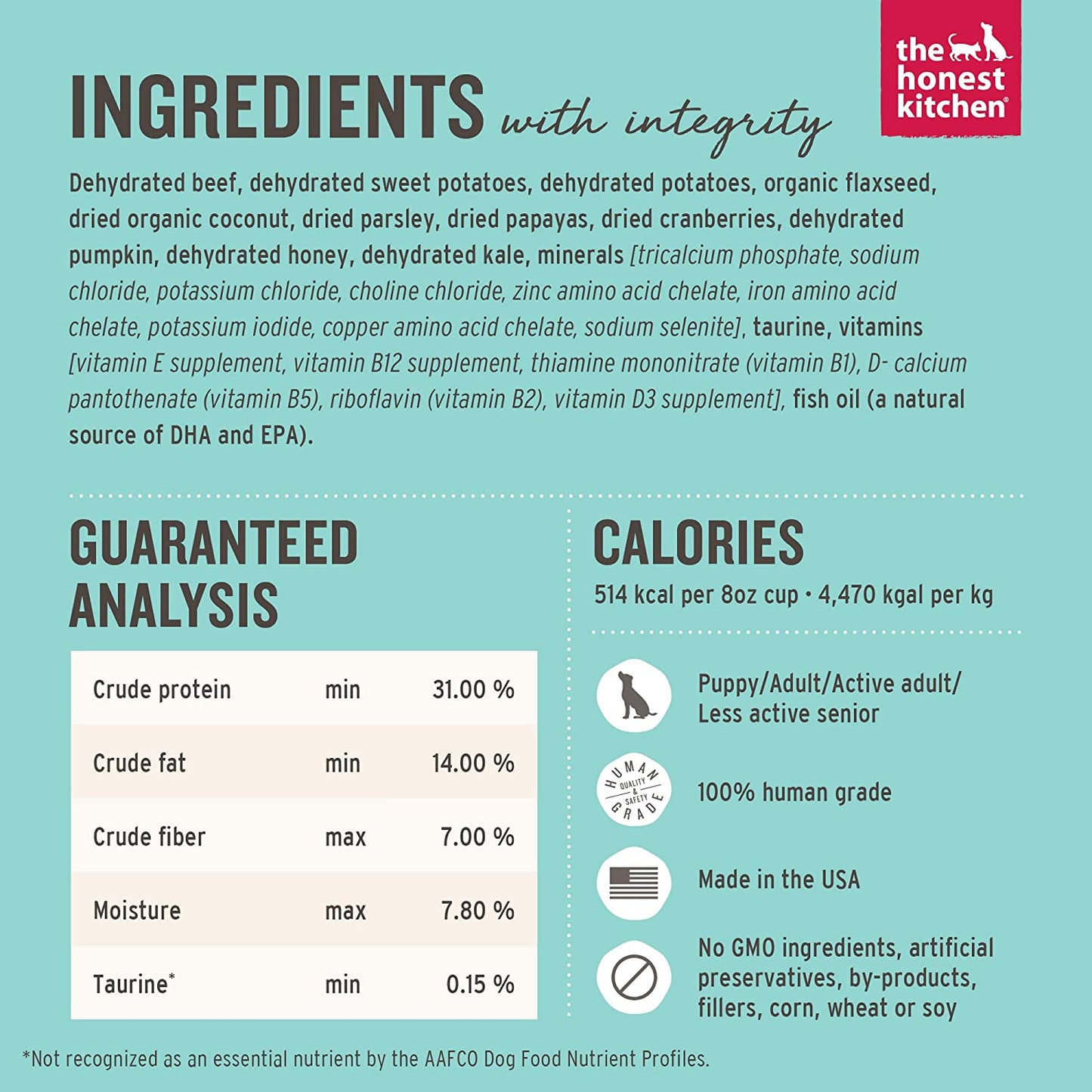 The Honest Kitchen Human Grade Dehydrated Grain Free Dog Food (1.75 oz. Cup) - Pack of 12 Dog Food The Honest Kitchen 