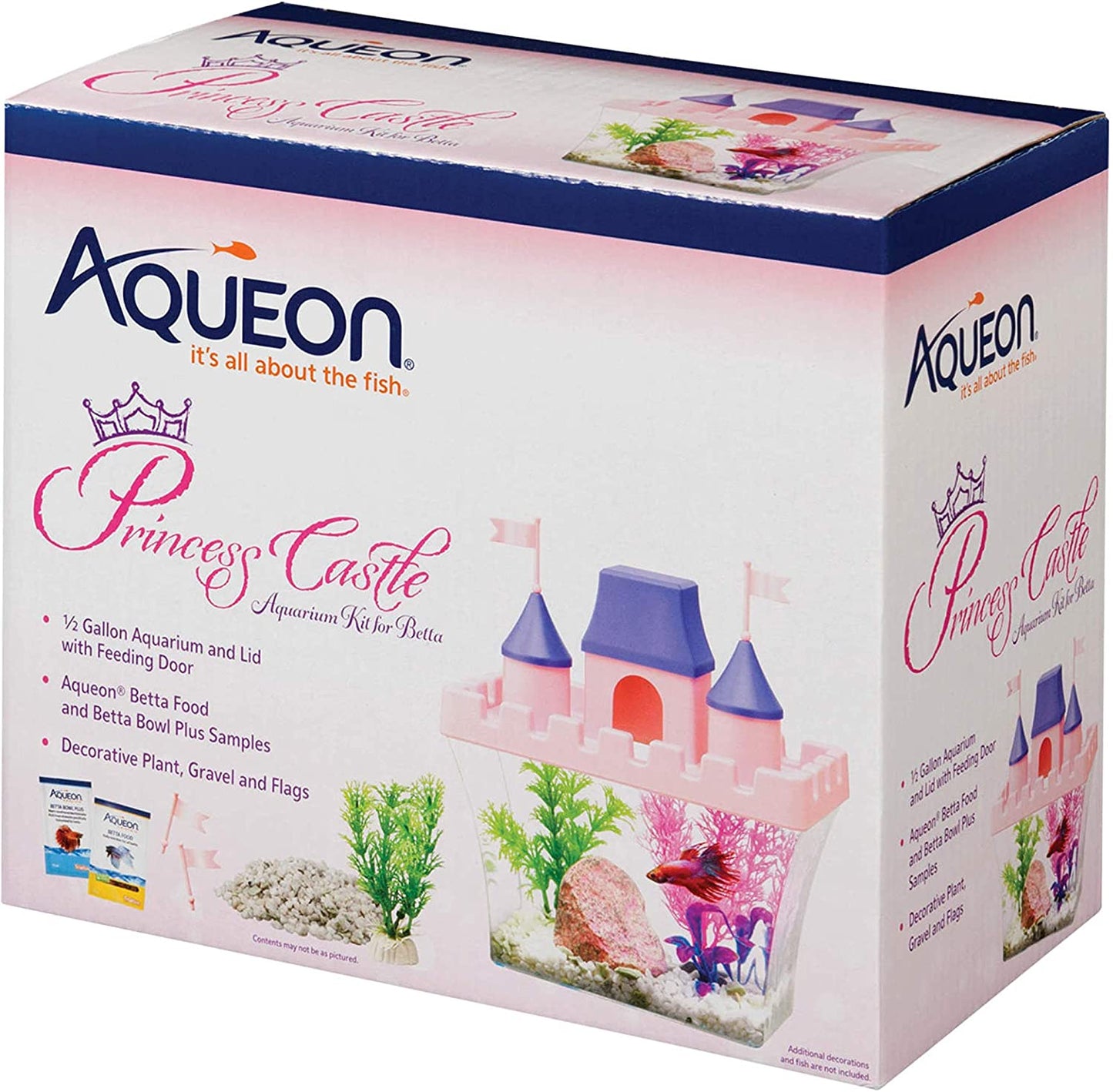 Princess Castle Aquarium Kit 0.5 Gallon Aqueon 
