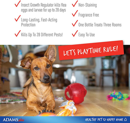 Flea and Tick Home Spray - Effectively kills fleas, flea eggs, flea larvae, bed bugs, and more - 24 ounces - Adams Adams 