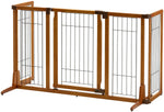Richell Wide Premium Plus Freestanding Pet Gate with Door Richell 