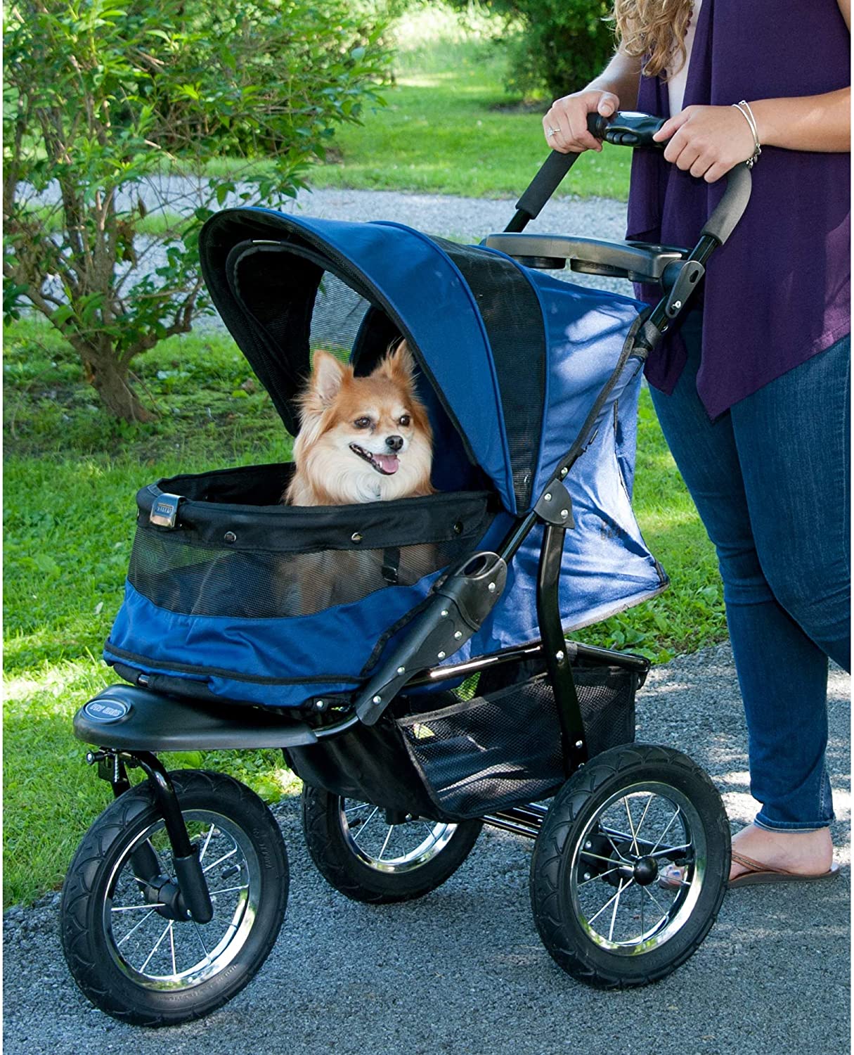Jogger Pet Stroller - Pet Gear Jogger No-Zip Pet Stroller Pet Strollers Pet Gear 