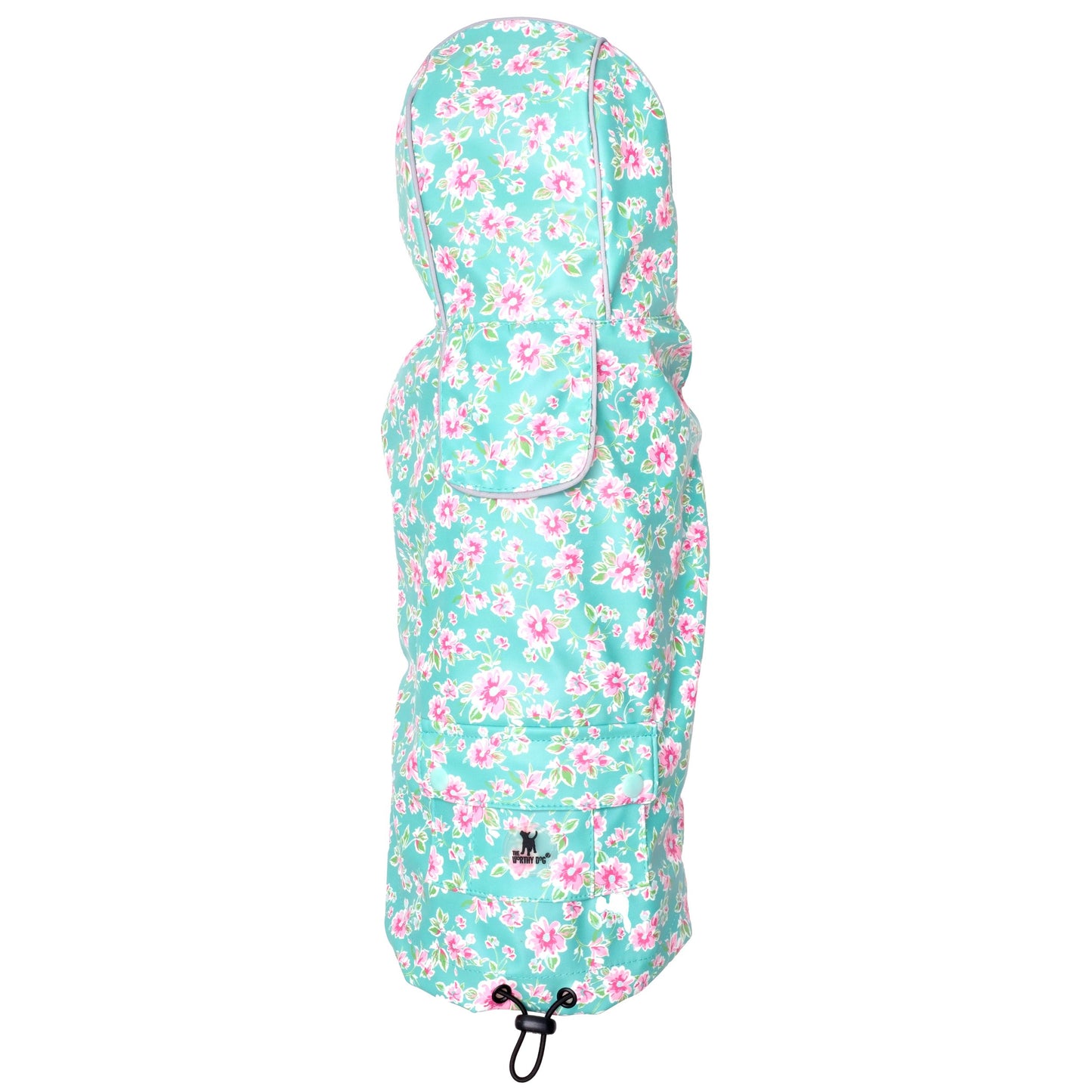 Floral Dog Rain Jacket - The Worthy Dog London Raincoat Dog Rain Jackets TheWorthyDog 