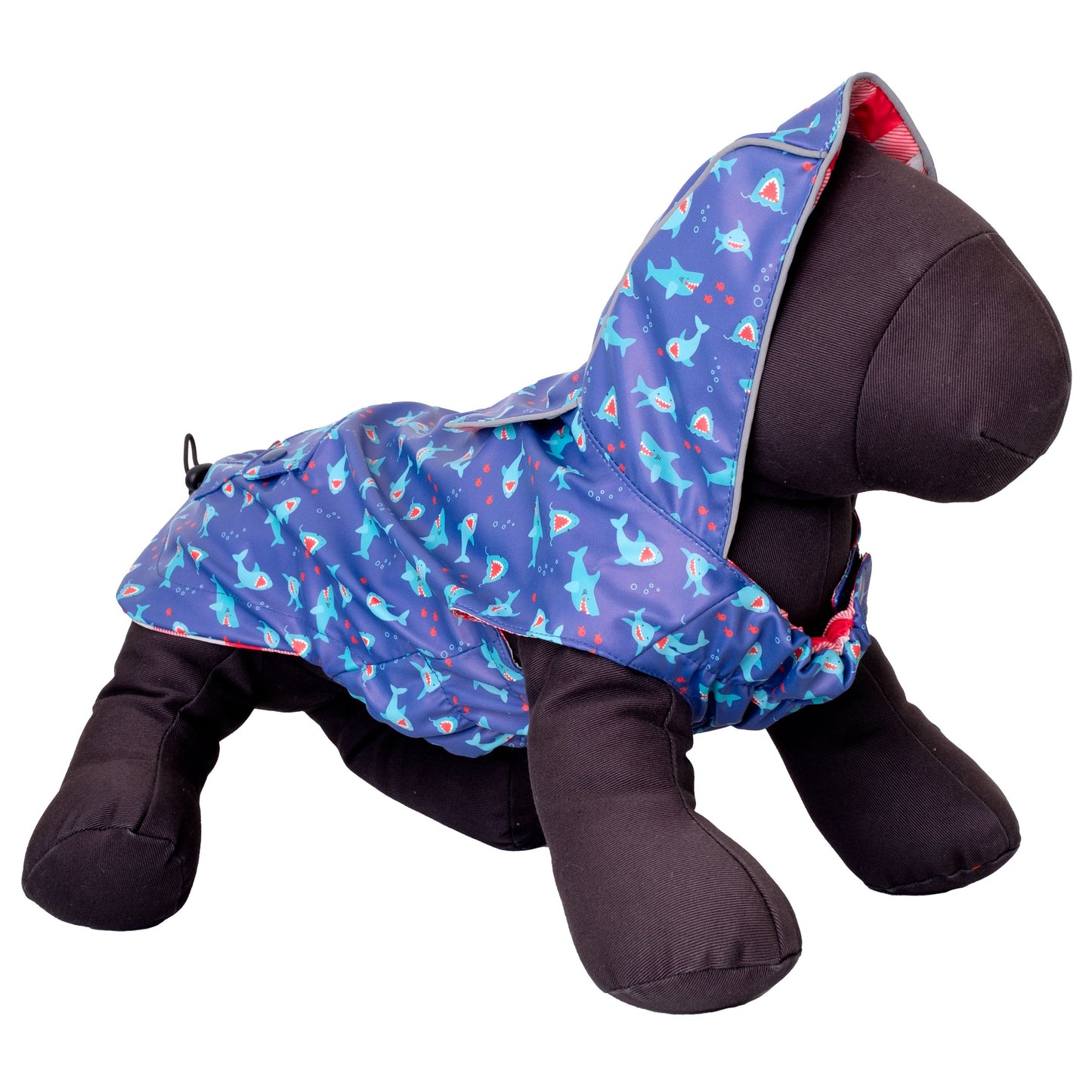 Shark Dog Rain Jacket - The Worthy Dog London Raincoat Dog Rain Jackets TheWorthyDog 