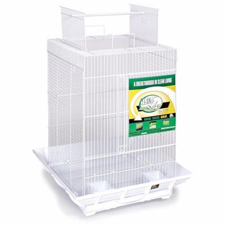 Play Top Bird Cage - Prevue Hendryx Clean Life Bird Cages Prevue Hendryx White 