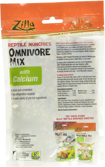 Reptile Food - Zilla Reptile Munchies Omnivore 4 ounces Zilla 