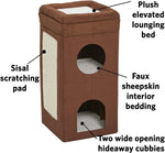 Double Story Cat Condo - Curious Cat Cube Condo - Tri-Level Design - Midwest Homes for Pets Midwest 