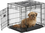 Folding Dog Crate - Ovation Double Door Crate with Up and Away Door Midwest Small - 25.50" x 17.50" x 19.50" 