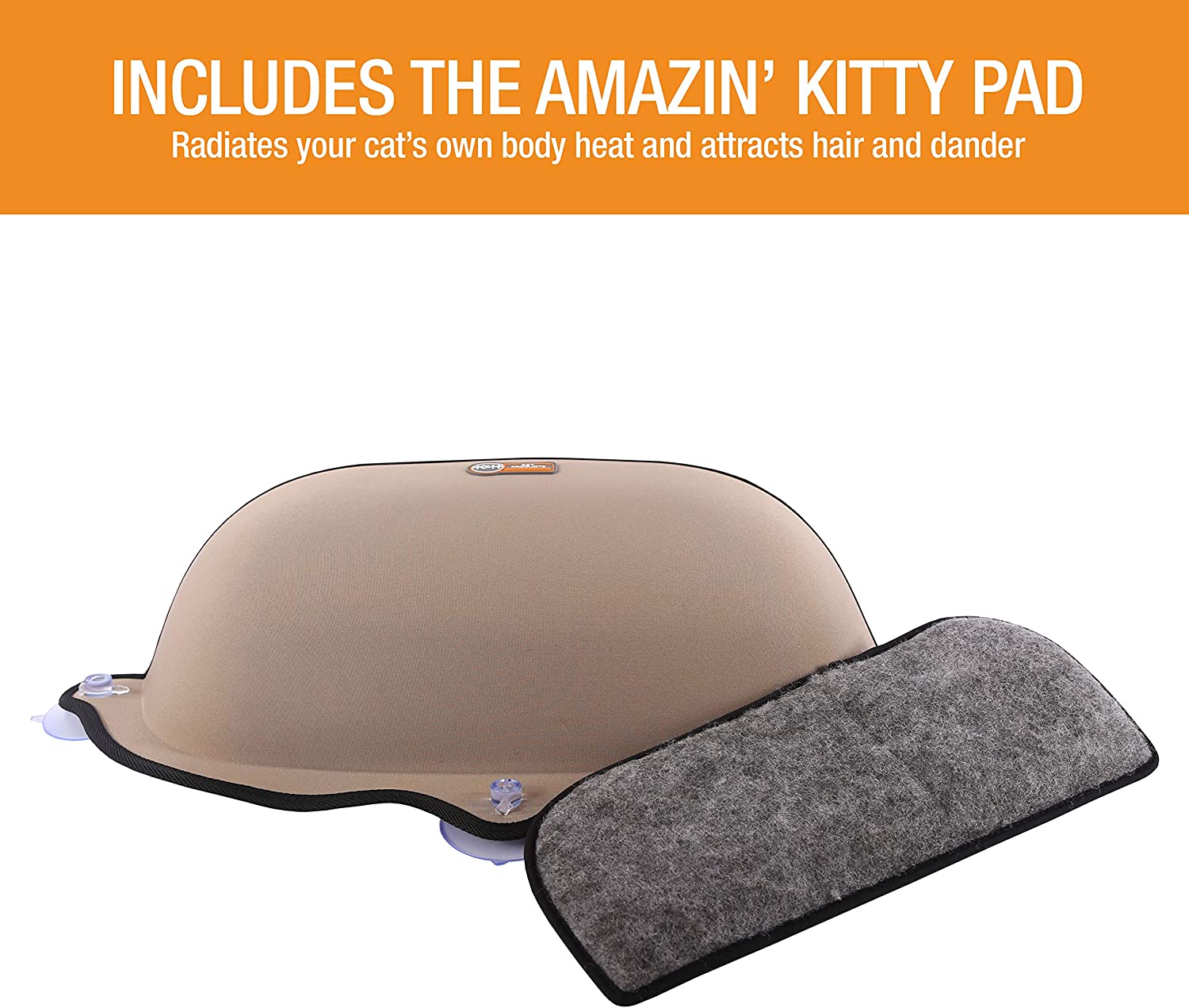 Window Cat Bed Sill Hammock - EZ Mount Window Bed Kitty Sill - K&H Pet Products K&H Pet Products 