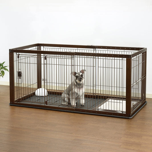 Expandable Pet Crate with Floor Tray - Richell Richell 