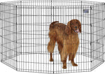 Foldable Metal Exercise Pet Playpen - 8 Panels - Midwest Homes for Pets Midwest XL - 42" Height Black 