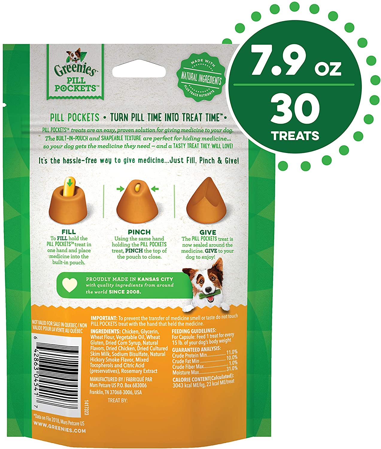 Pill Pocket Dog Treats - Greenies Pill Pockets Treats for Dogs Greenies 