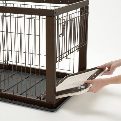 Expandable Pet Crate with Floor Tray - Richell Richell 