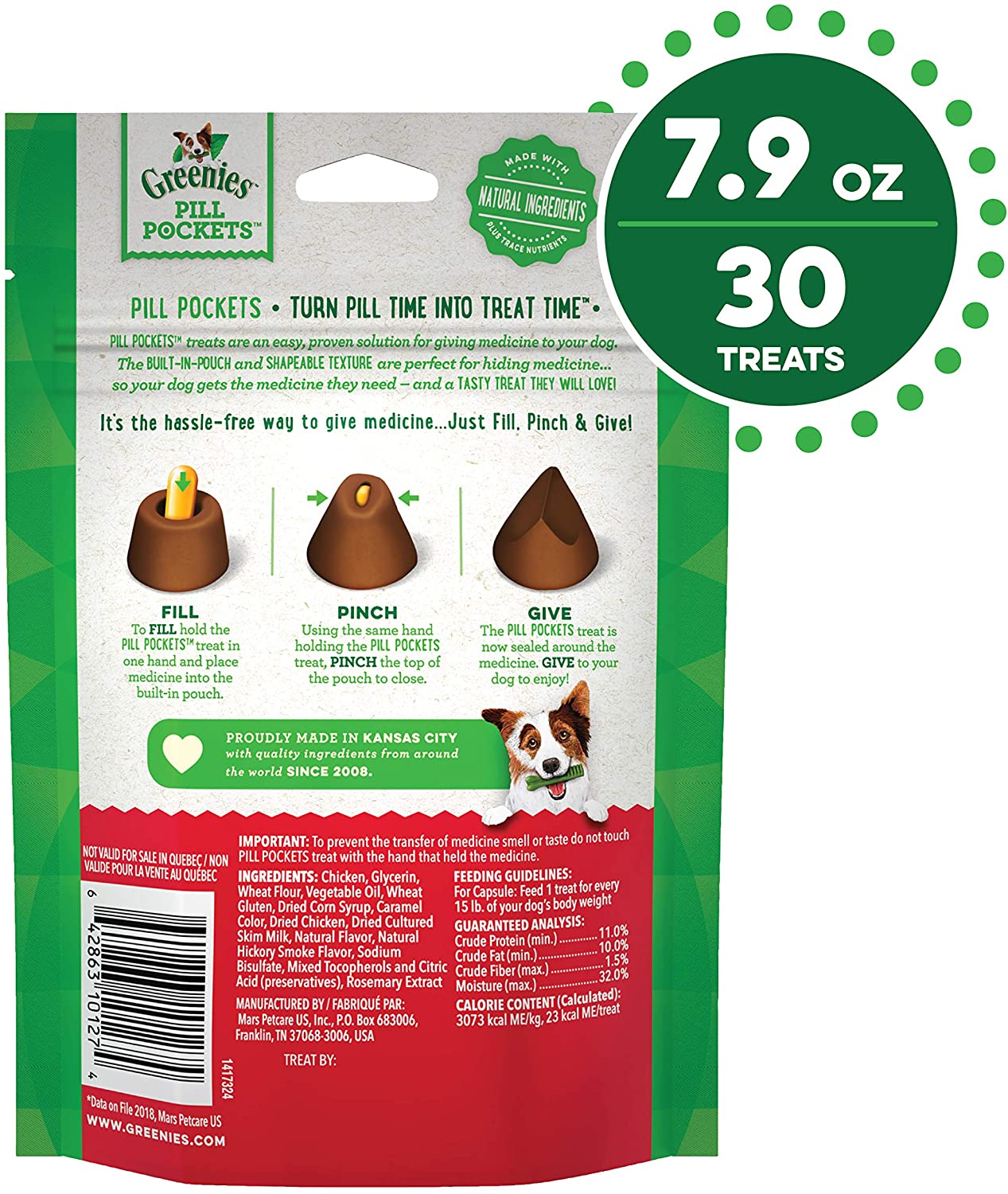 Pill Pocket Dog Treats - Greenies Pill Pockets Treats for Dogs Greenies 